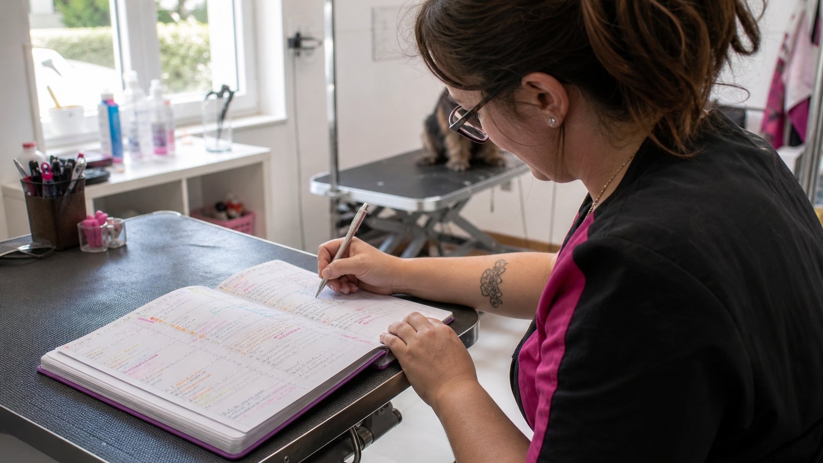 Agenda d'un salon de toilettage